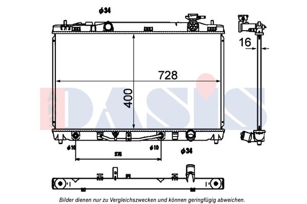 AKS DASIS Radiaator,mootorijahutus 210257N